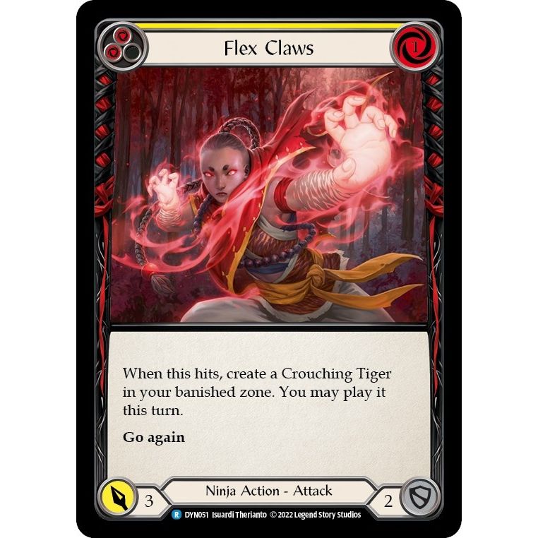 Image for Flex Claws (Yellow) (DYN051) (DYN) - Flesh and Blood TCG