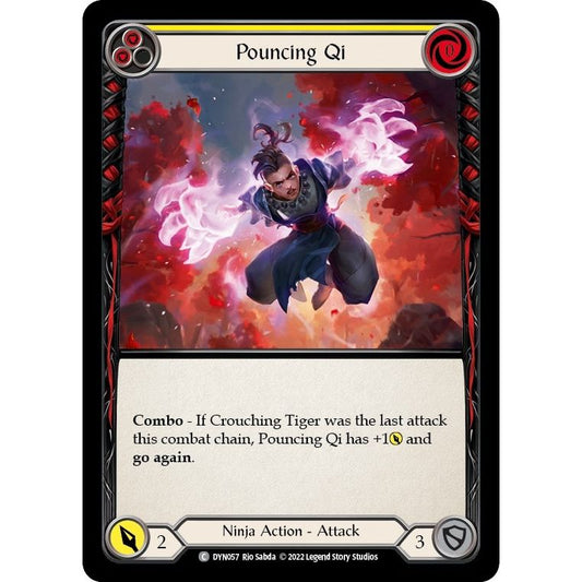 Image for Pouncing Qi (Yellow) (DYN057) (DYN) - Flesh and Blood TCG