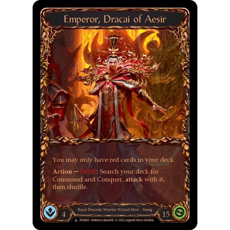 Image for Emperor, Dracai of Aesir (Marvel) (DYN001) (DYN) - Flesh and Blood TCG