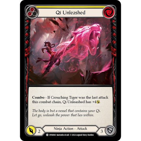 Image for Qi Unleashed (Yellow) (DYN060) (DYN) - Flesh and Blood TCG