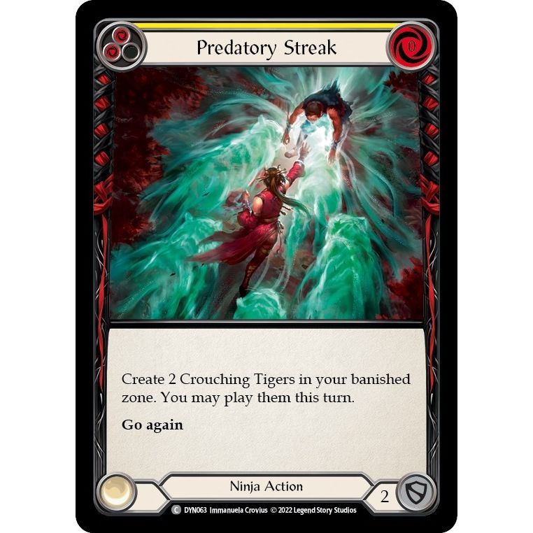 Image for Predatory Streak (Yellow) (DYN063) (DYN) - Flesh and Blood TCG
