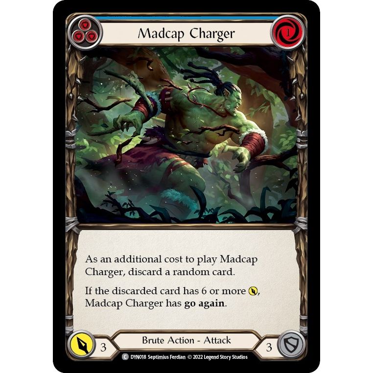Image for Madcap Charger (Blue) (DYN018) (DYN) - Flesh and Blood TCG