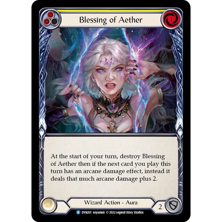 Image for Blessing of Aether (Yellow) (DYN201) (DYN) - Flesh and Blood TCG