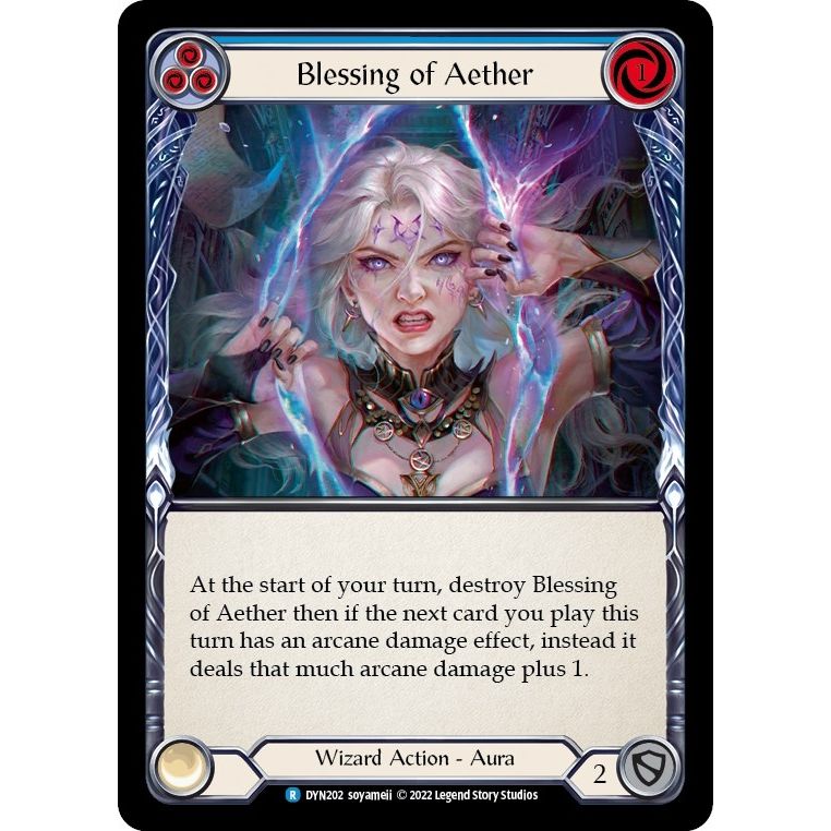 Image for Blessing of Aether (Blue) (DYN202) (DYN) - Flesh and Blood TCG