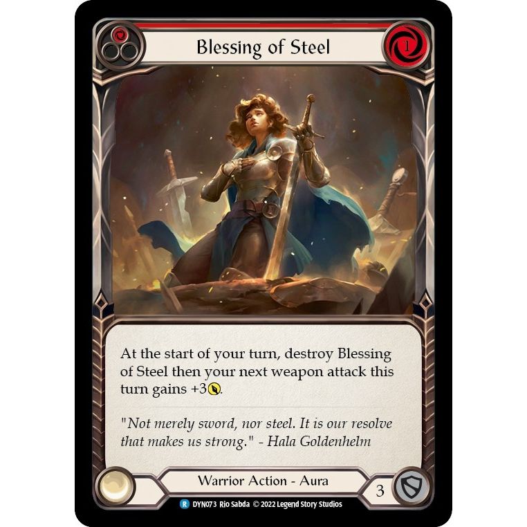 Image for Blessing of Steel (Red) (DYN073) (DYN) - Flesh and Blood TCG