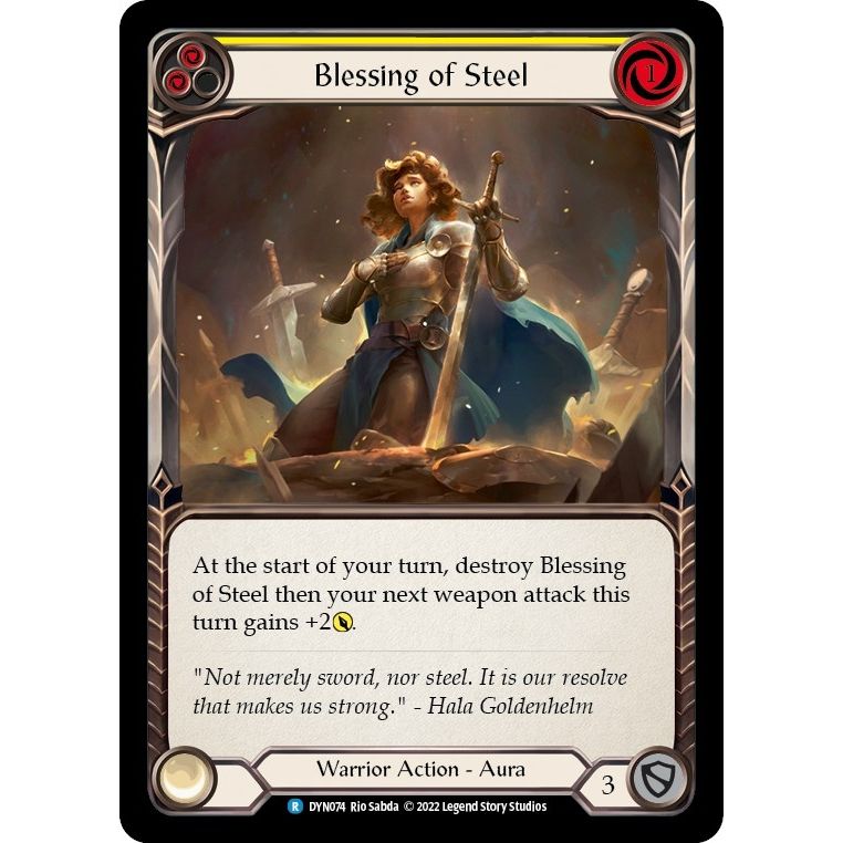 Image for Blessing of Steel (Yellow) (DYN074) (DYN) - Flesh and Blood TCG