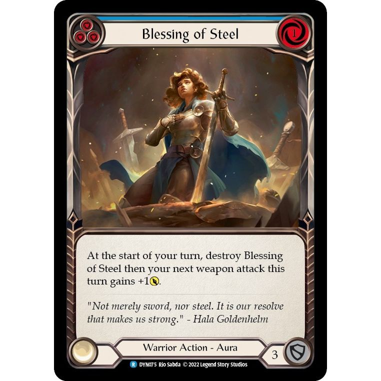 Image for Blessing of Steel (Blue) (DYN075) (DYN) - Flesh and Blood TCG