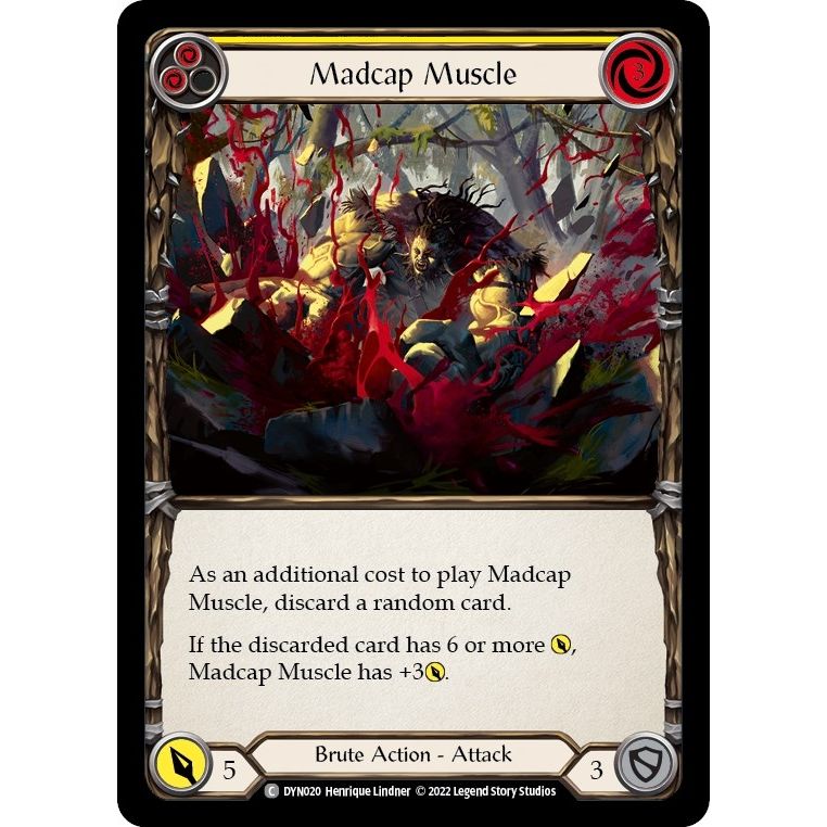 Image for Madcap Muscle (Yellow) (DYN020) (DYN) - Flesh and Blood TCG