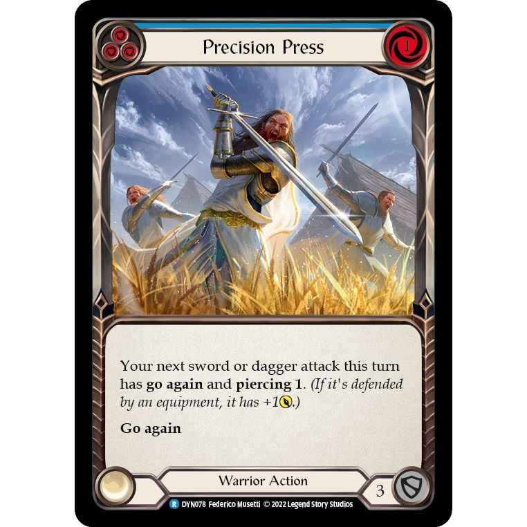 Image for Precision Press (Blue) (DYN078) (DYN) - Flesh and Blood TCG