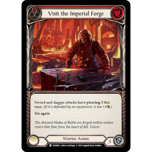 Image for Visit the Imperial Forge (Red) (DYN085) (DYN) - Flesh and Blood TCG