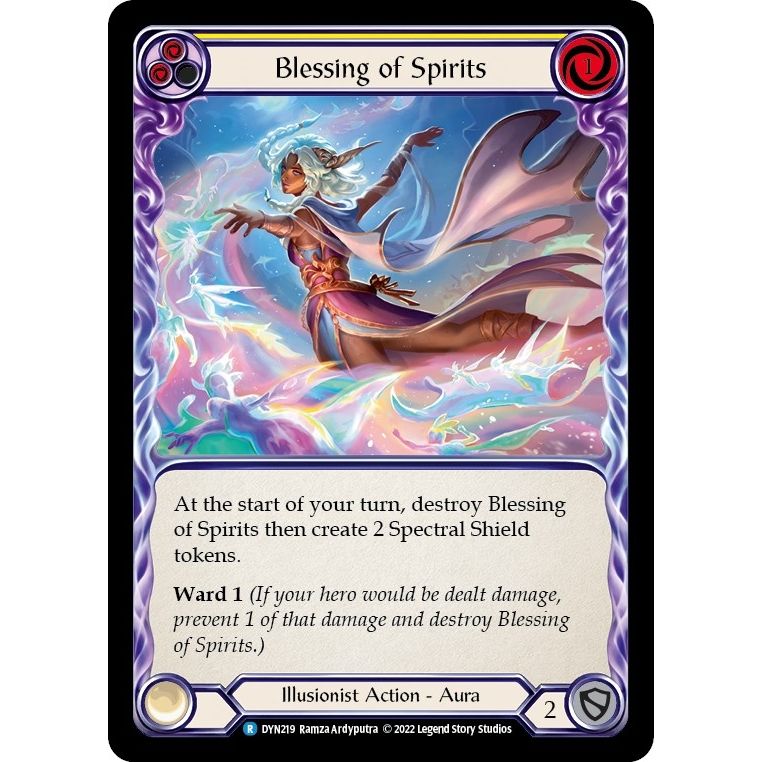 Image for Blessing of Spirits (Yellow) (DYN219) (DYN) - Flesh and Blood TCG