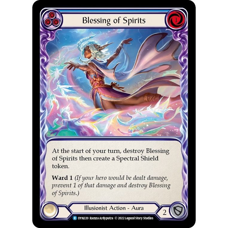 Image for Blessing of Spirits (Blue) (DYN220) (DYN) - Flesh and Blood TCG