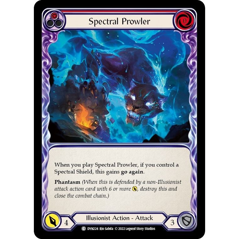 Image for Spectral Prowler (Red) (DYN224) (DYN) - Flesh and Blood TCG