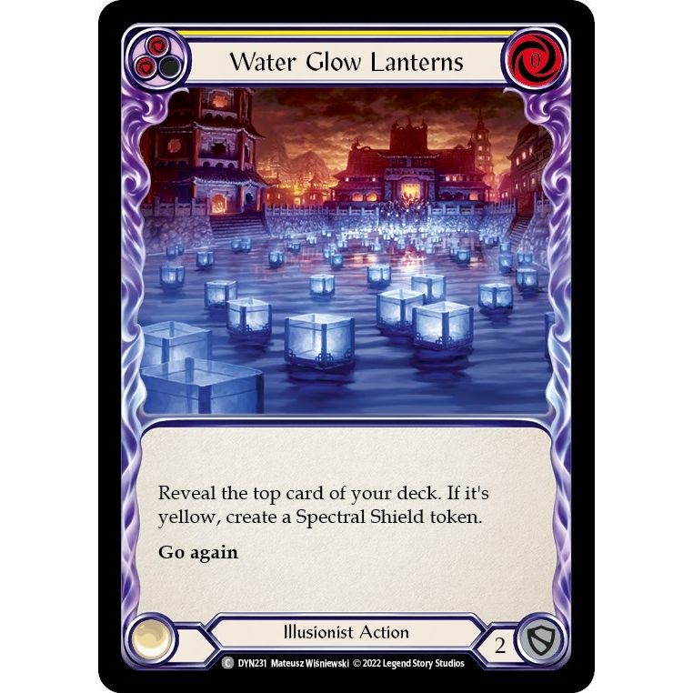 Image for Water Glow Lanterns (Yellow) (DYN231) (DYN) - Flesh and Blood TCG