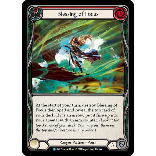 Image for Blessing of Focus (Red) (DYN159) (DYN) - Flesh and Blood TCG