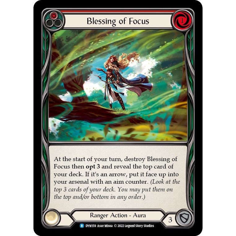 Image for Blessing of Focus (Red) (DYN159) (DYN) - Flesh and Blood TCG