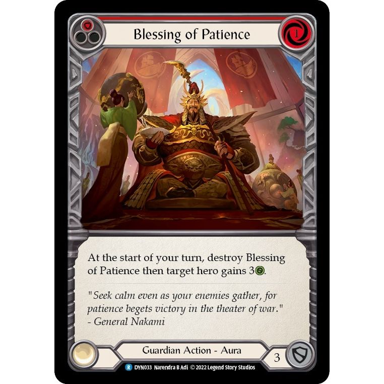 Image for Blessing of Patience (Red) (DYN033) (DYN) - Flesh and Blood TCG