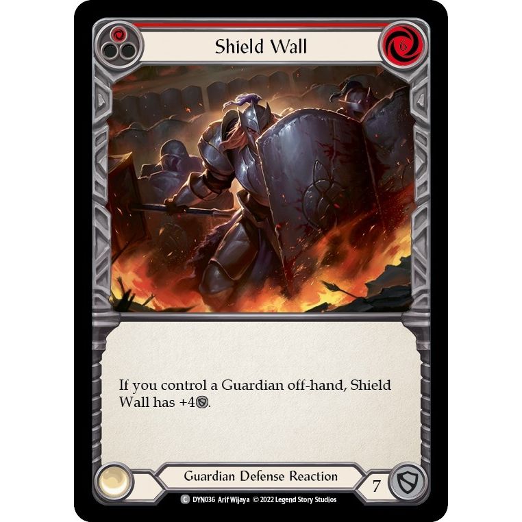 Image for Shield Wall (Red) (DYN036) (DYN) - Flesh and Blood TCG