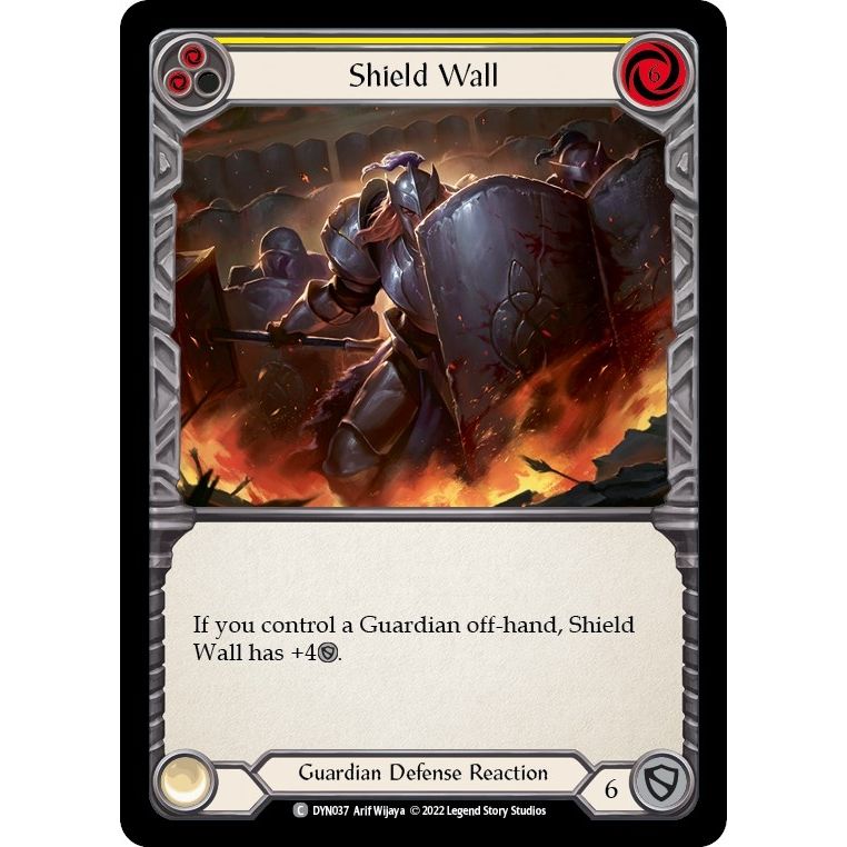 Image for Shield Wall (Yellow) (DYN037) (DYN) - Flesh and Blood TCG