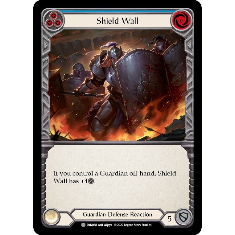 Image for Shield Wall (Blue) (DYN038) (DYN) - Flesh and Blood TCG