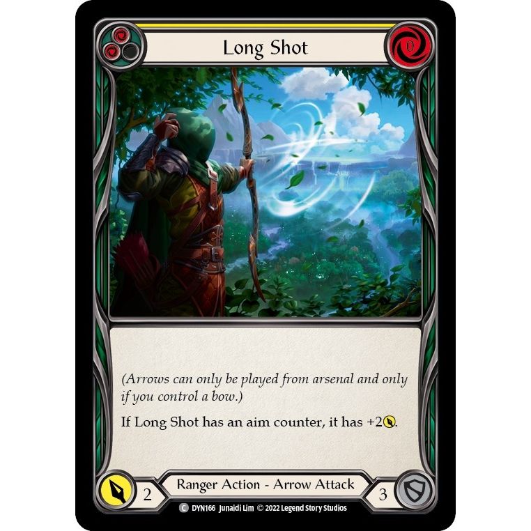 Image for Long Shot (Yellow) (DYN166) (DYN) - Flesh and Blood TCG