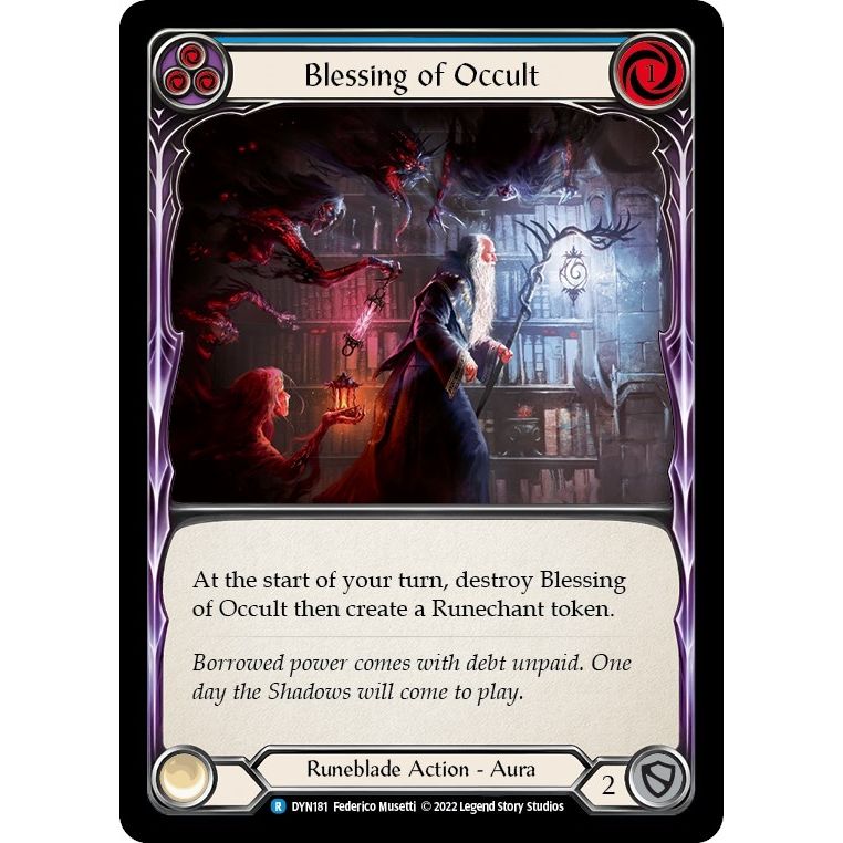 Image for Blessing of Occult (Blue) (DYN181) (DYN) - Flesh and Blood TCG