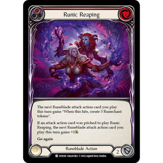 Image for Runic Reaping (Red) (DYN185) (DYN) - Flesh and Blood TCG