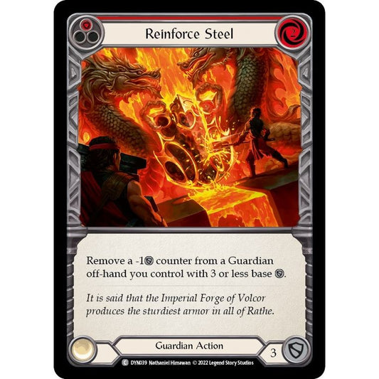 Image for Reinforce Steel (Red) (DYN039) (DYN) - Flesh and Blood TCG