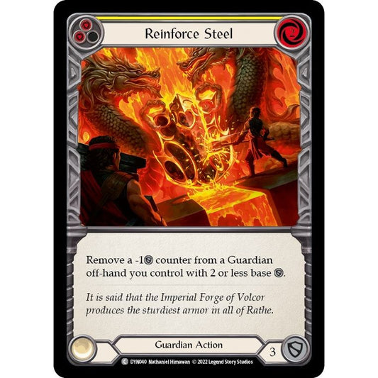 Image for Reinforce Steel (Yellow) (DYN040) (DYN) - Flesh and Blood TCG