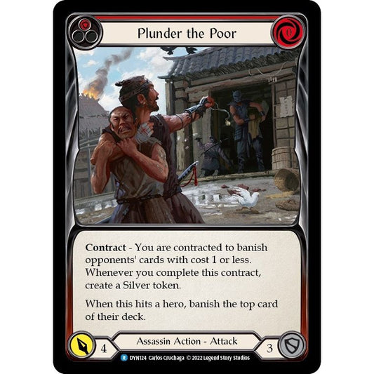 Image for Plunder the Poor (Red) (DYN124) (DYN) - Flesh and Blood TCG