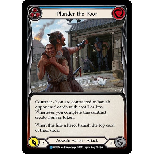 Image for Plunder the Poor (Blue) (DYN126) (DYN) - Flesh and Blood TCG