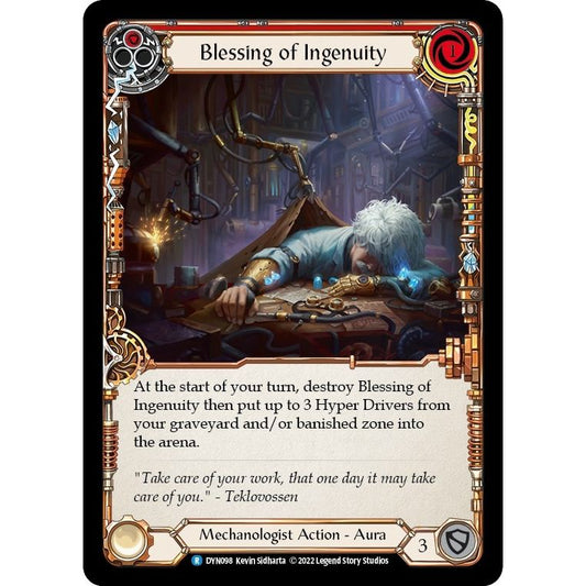 Image for Blessing of Ingenuity (Red) (DYN098) (DYN) - Flesh and Blood TCG