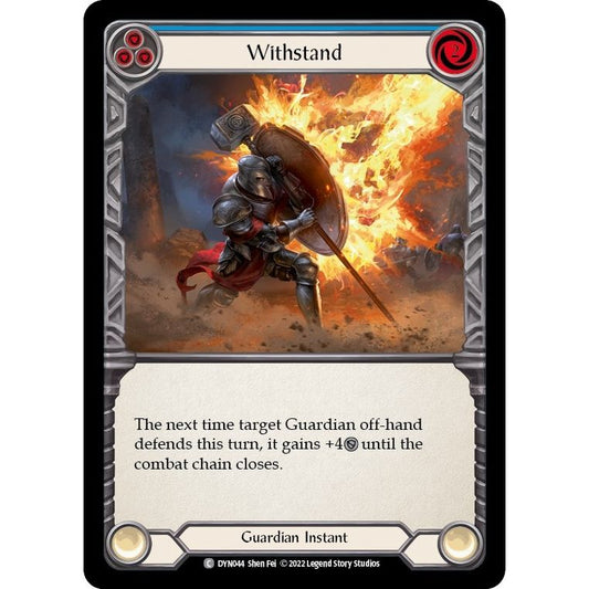 Image for Withstand (Blue) (DYN044) (DYN) - Flesh and Blood TCG