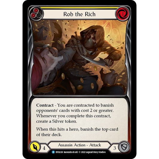 Image for Rob the Rich (Yellow) (DYN128) (DYN) - Flesh and Blood TCG