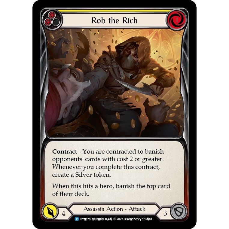 Image for Rob the Rich (Yellow) (DYN128) (DYN) - Flesh and Blood TCG