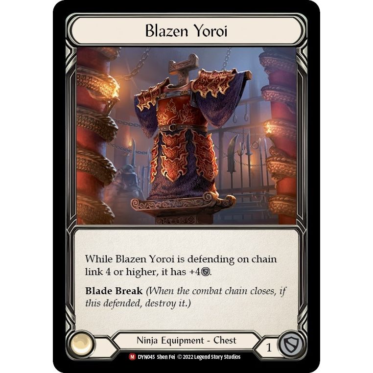 Image for Blazen Yoroi (DYN045) (DYN) - Flesh and Blood TCG