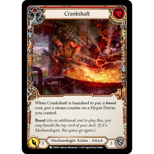 Image for Crankshaft (Red) (DYN101) (DYN) - Flesh and Blood TCG