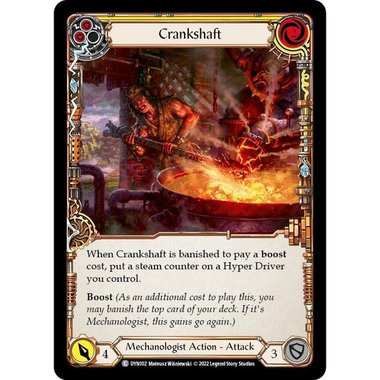 Image for Crankshaft (Yellow) (DYN102) (DYN) - Flesh and Blood TCG