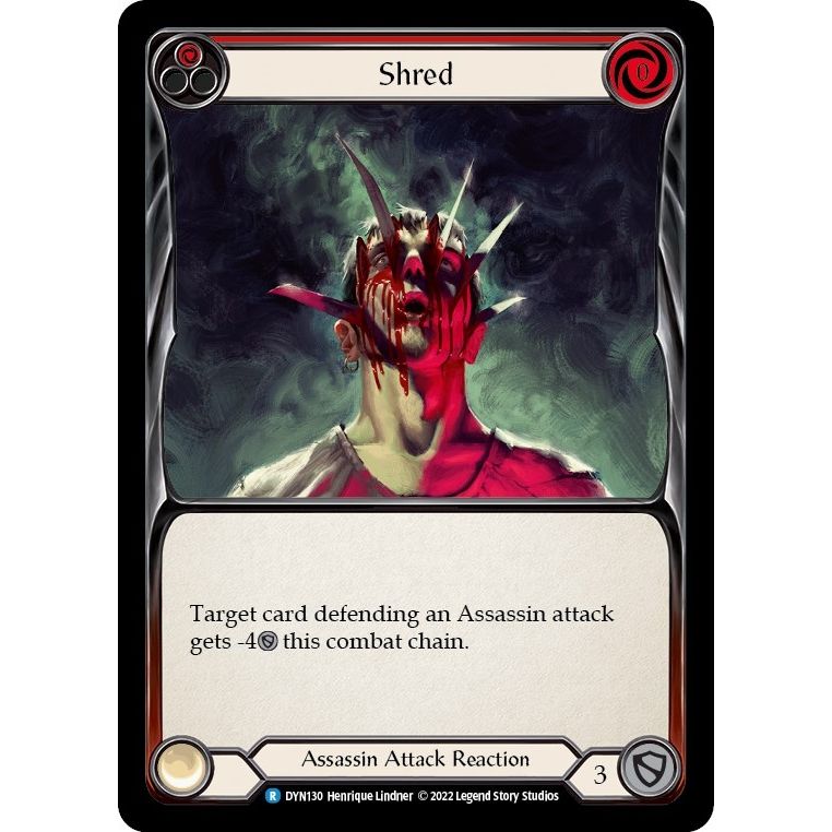 Image for Shred (Red) (DYN130) (DYN) - Flesh and Blood TCG
