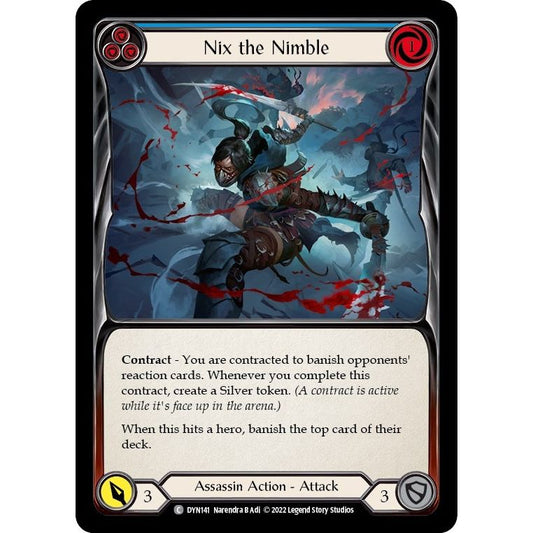 Image for Nix the Nimble (Blue) (DYN141) (DYN) - Flesh and Blood TCG