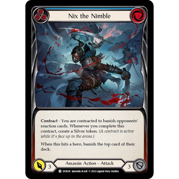 Image for Nix the Nimble (Blue) (DYN141) (DYN) - Flesh and Blood TCG