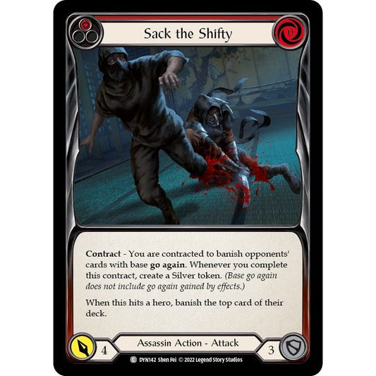 Image for Sack the Shifty (Red) (DYN142) (DYN) - Flesh and Blood TCG