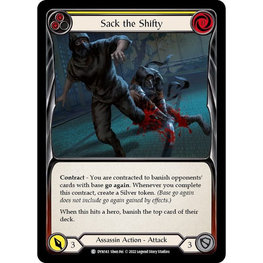 Image for Sack the Shifty (Yellow) (DYN143) (DYN) - Flesh and Blood TCG