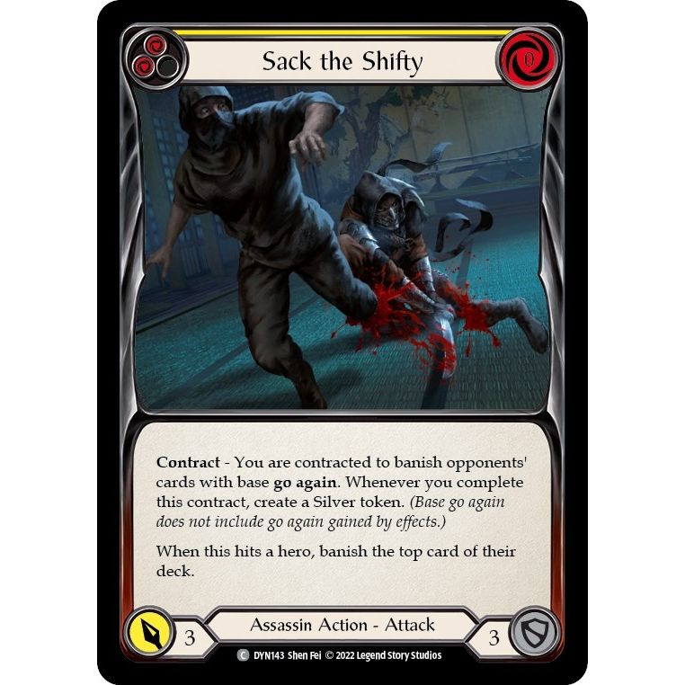 Image for Sack the Shifty (Yellow) (DYN143) (DYN) - Flesh and Blood TCG