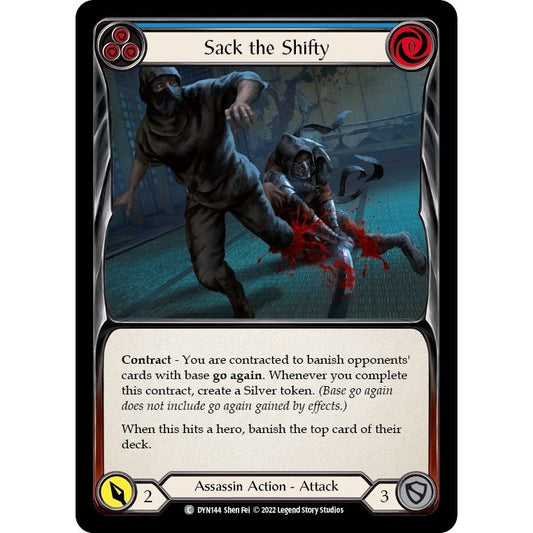 Image for Sack the Shifty (Blue) (DYN144) (DYN) - Flesh and Blood TCG
