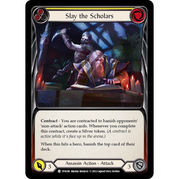 Image for Slay the Scholars (Yellow) (DYN146) (DYN) - Flesh and Blood TCG