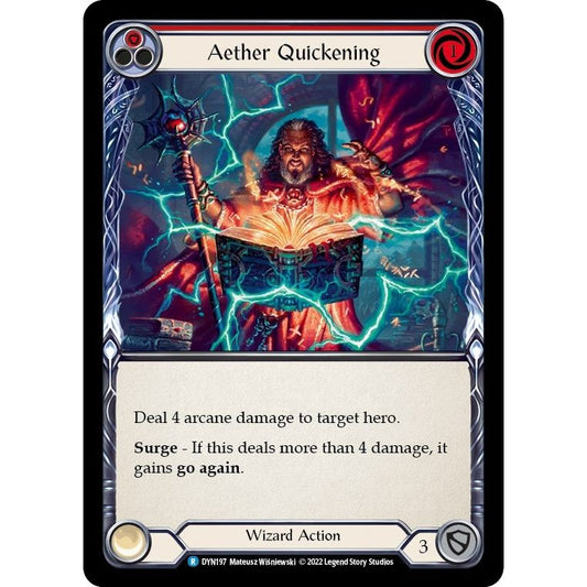 Image for Aether Quickening (Red) (DYN197) (DYN) - Flesh and Blood TCG
