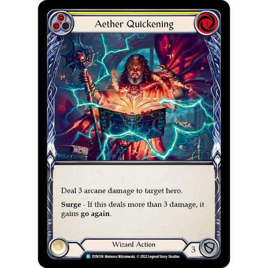 Image for Aether Quickening (Yellow) (DYN198) (DYN) - Flesh and Blood TCG