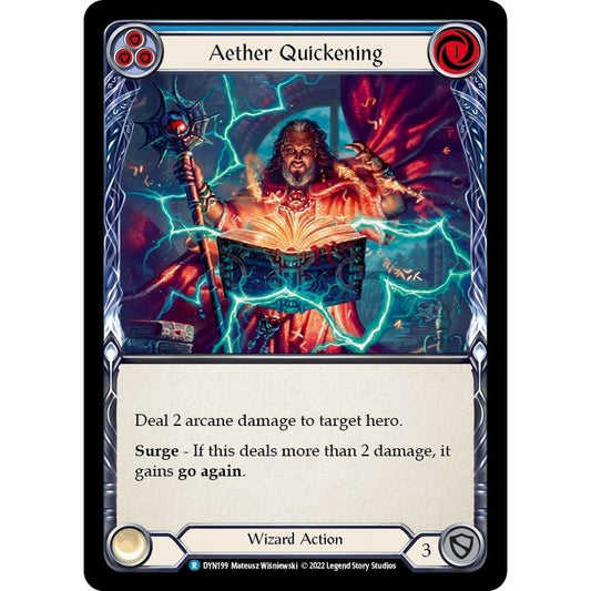 Image for Aether Quickening (Blue) (DYN199) (DYN) - Flesh and Blood TCG