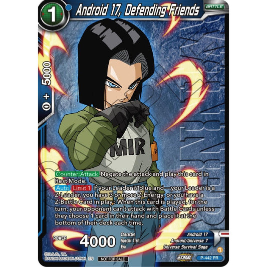 Image for Android 17, Defending Friends (Winner) (P-442) (TPR) - Dragon Ball Super: Masters